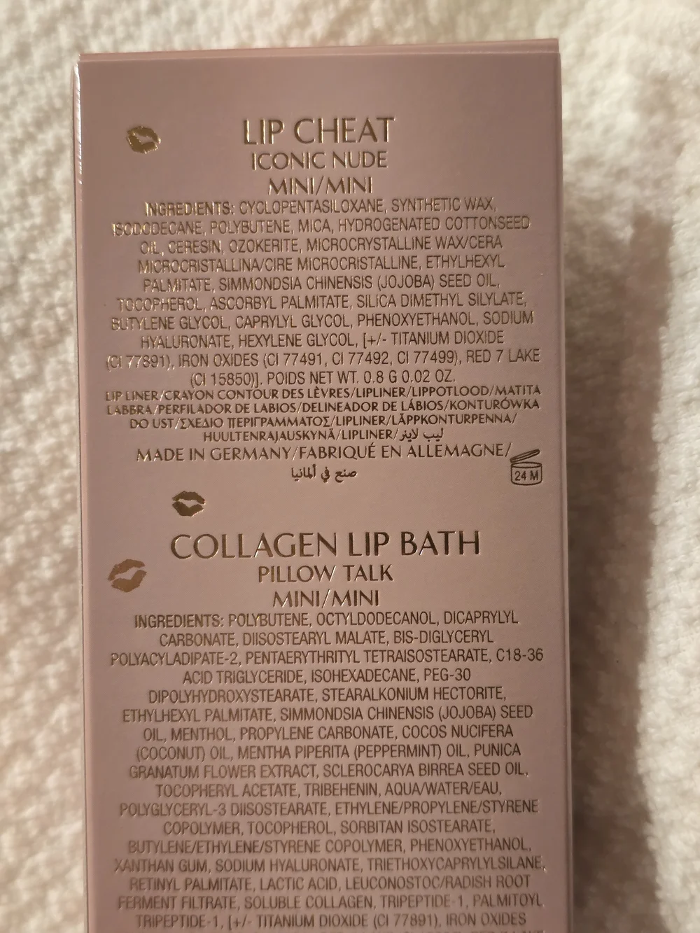 Charlotte Tilbury Glossy Nude Pink Lip Duo - Nude Pink And Iconic Nude